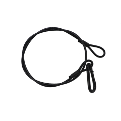 Algam Lighting SWB-4-85-PACK - Pack de 12 élingues de sécurité 4 mm 85 cm noir - Vue 1